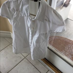 Alexander Wang white blouse open back